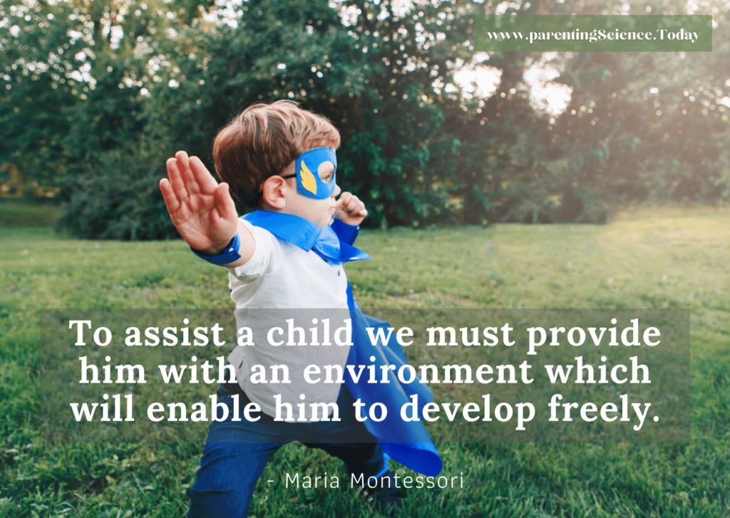 To assist a child we must provide him with an environment which will enable him to develop freely.