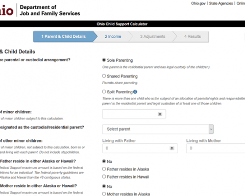 Ohio Shared Parenting Child Support Calculator
